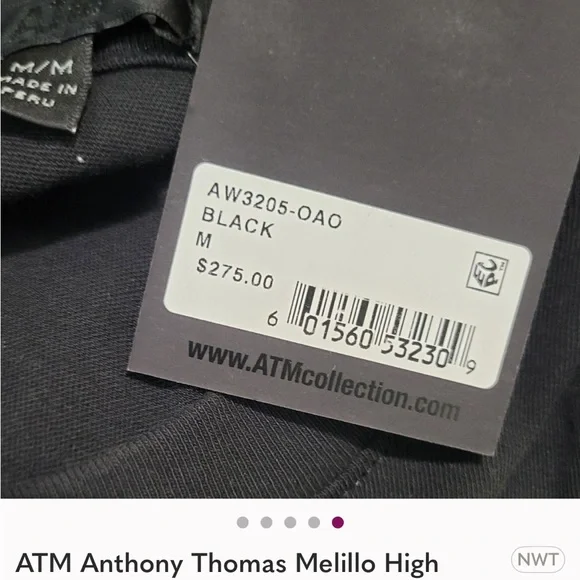 ATM Anthony Thomas Melillo Classic Black Jumpsuit. Final sale,  💯 cotton - Picture 2 of 4